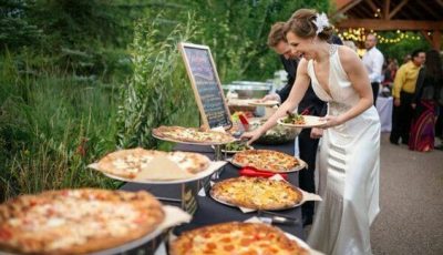 wood fired pizza catering for wedding